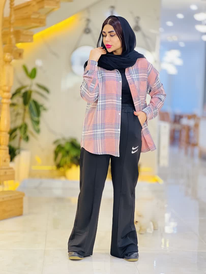 شومیز چهارخانه 2096